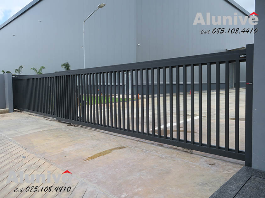 Factory Sliding Gate Extralong Aluminum Structure @Asia Industrial Estate Suvarnabhumi