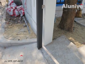 Aluminium Gate Pillar 4″x4″ แข็งแรงกว่าเท่าตัว ปลอดสนิม สำหรับประตูบานเลื่อนอลูมิเนียม