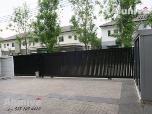 Aluminium Sliding Gate for Driveways @ The City Sathorn Suksawat